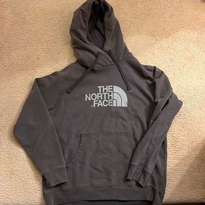 The North Face charcoal gray hoodie